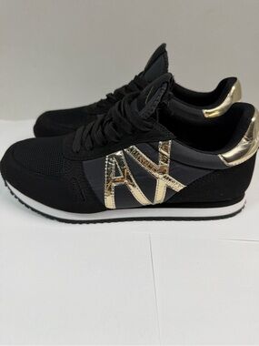 Armani Exchange Women's  Black Sneakers Size 6